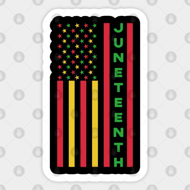 Juneteenth african american BLM Freedom Equality Sticker by qwertydesigns